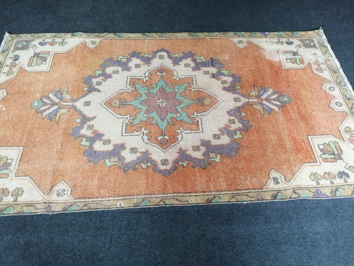 6 X 3.6 Turkish Rug, Oushak Rug, Oushak Rugs, Wool Oushak Rug, Oushak Runner Rugs, 3.6x6 Rug, Vintage Rug, Hand Made Rug