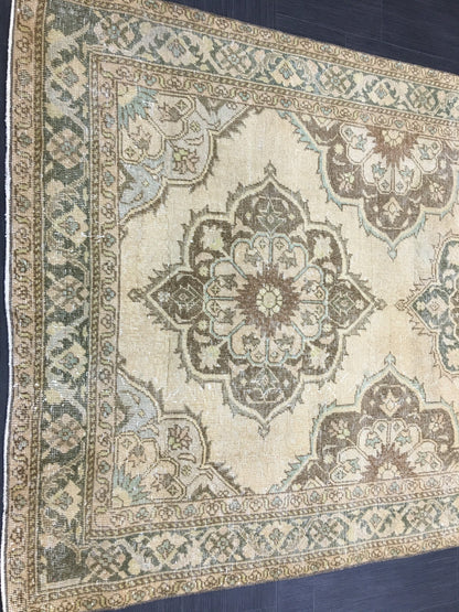 Vintage Runner Rug 4.8 x 14 Vintage Runner Hand Knotted TURKISH Runner Vintage Runner Distressed Vintage Persian Muted Runner Rug