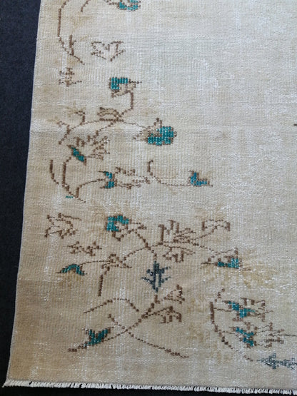 9.2 x 6 Vintage Rug TURKISH HAND MADE Rug Vintage Turkish Rug Oushak Rugs Muted Rug Turkish Oushak Rug, Vintage Oushak Rug 6x9 Wool Rug