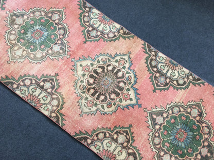 12.3 x 3 Oushak Runner Rug Turkish Runner Rug Vintage Runner Rug Hallway Runner Rug Kitchen Runner Rug Wool Runner Rug Wool Oushak Rug