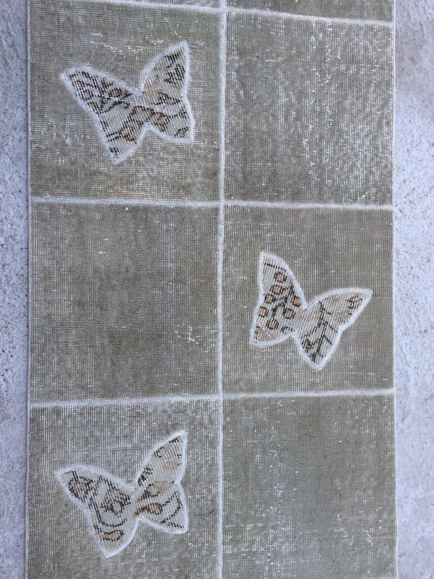 Butterfly RUNNER Rug, Vintage Patchwork RUNNER Rug, Bohemian RUNNER Rug Oushak Rug,Hand woven Rug animal Motif, Oriental Carpet Runner