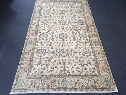Floral Oushak Rug Bohemian Rug Turkish Rug Vintage Rug