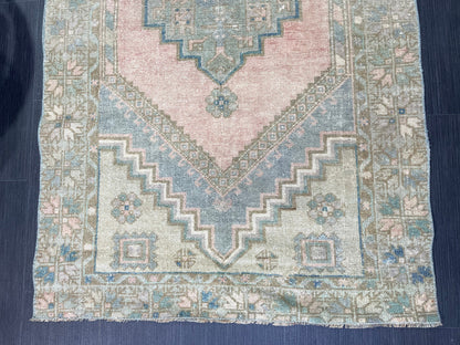 Handmade Rug, Oushak 3.3 x 5.3 Rug,  Persian Rug, Oriental Rug, Turkish Rug, Farmhouse Rug, Vintage Wool rug