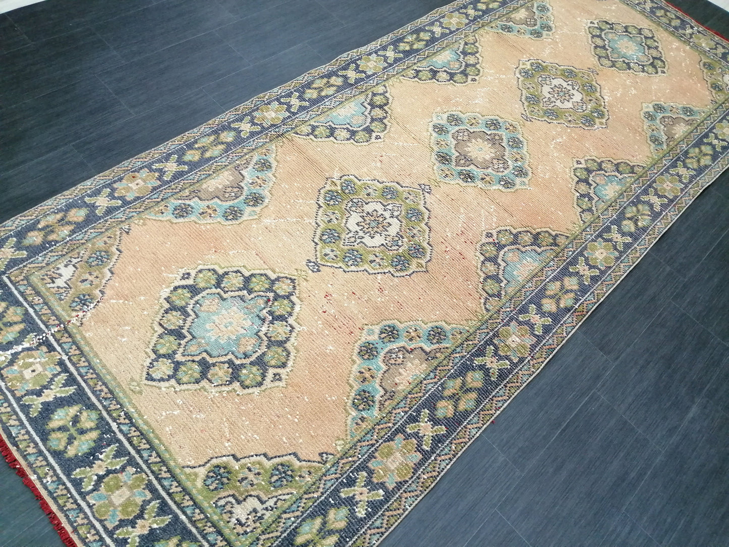 11.3 x 4.5 Large Rugs, Handmade Rug, Oushak Rug, Rustic Rug, Bohemian Rug, Qualty Runner, Turkish Rug, Farmhouse Rug, Vintage Rug, Wool rug