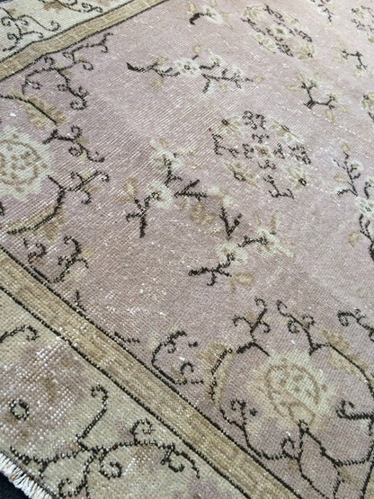 Turkish Rug, Oushak Rug, Rustic Oushak Rug, Wool Oushak Rug, Oushak Runner Rugs, Farmhouse Rug, Vintage Rug, Minimalist Rug, Hand Made Rug