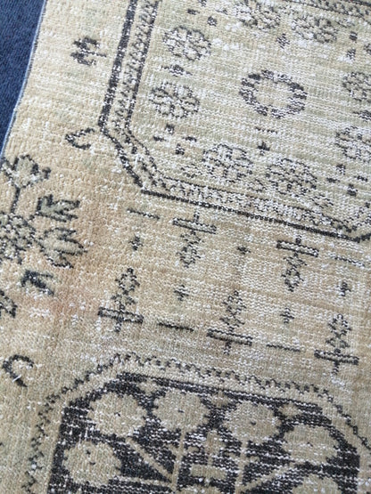 2.5 x 10.9 Oushak Runner Rug Turkish Runner Rug Vintage Runner Rug Hallway Runner Rug Kitchen Runner Rug Distressed Runner Rug Wool Worn Rug