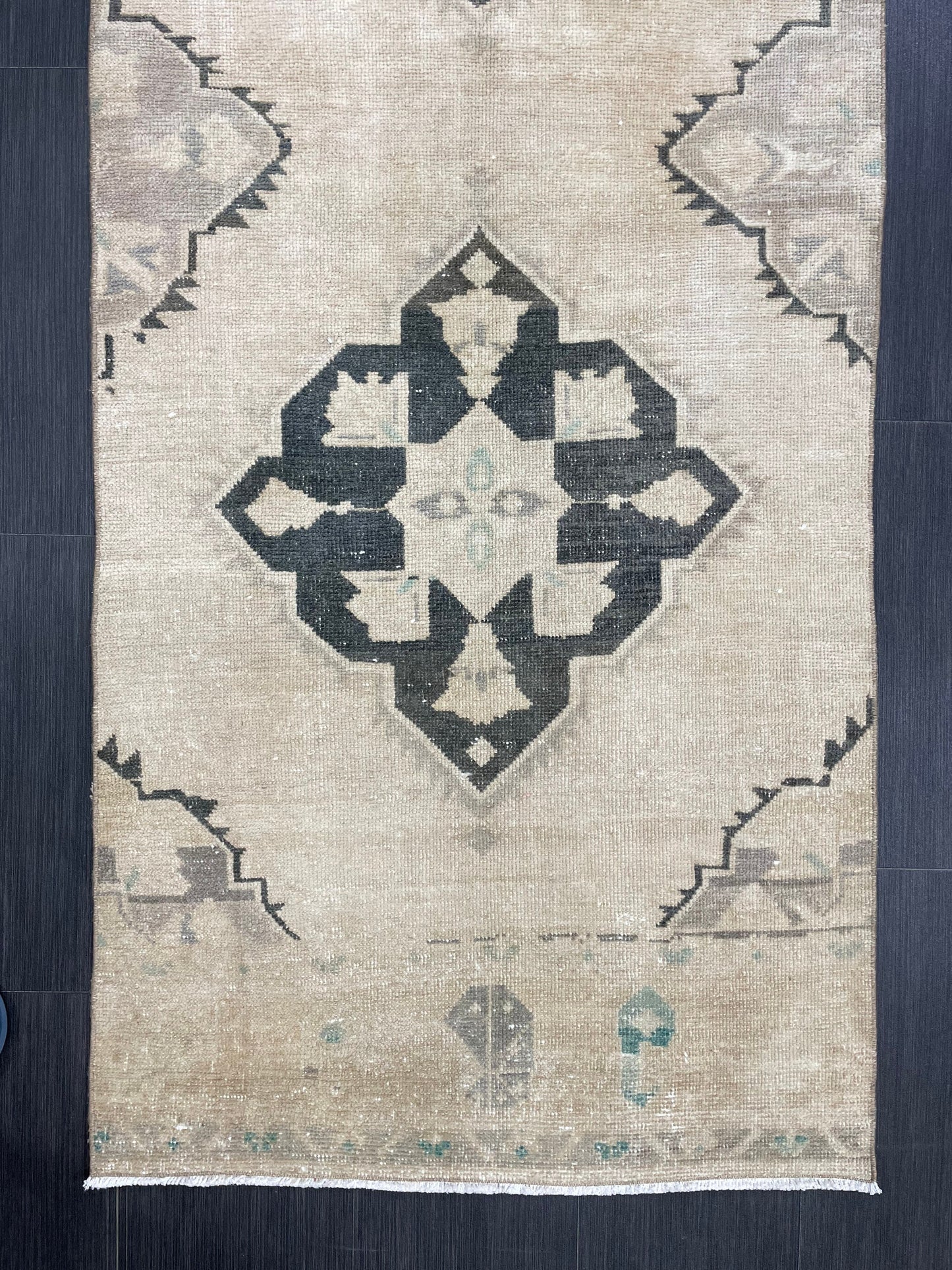 Oushak Runner 2.8 x 9.5 Rug Persian Runner Rug Wool Oushak Rug Antique Runner Rug Turkish Runner Rug Kitchen Runner Rug Hallway Runner Rug