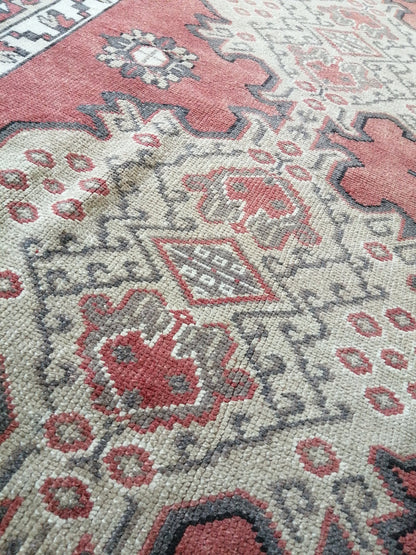 6.8 x 3.1  Antic Oushak Rug, Turkish Oushak Rug, Wool Oushak Rug, Oushak Runner Rugs, Farmhouse Rug, Vintage Rug, Turkish Rug, Hand Made Rug