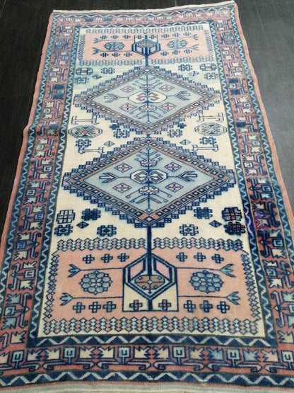 Oriental RUG TURKISH Antique Rug Vintage 5.8 x 3.2 Oushak Rug Vintage Rug Wool Oushak Rug Hand Made Rug Vintage Turkish Rug