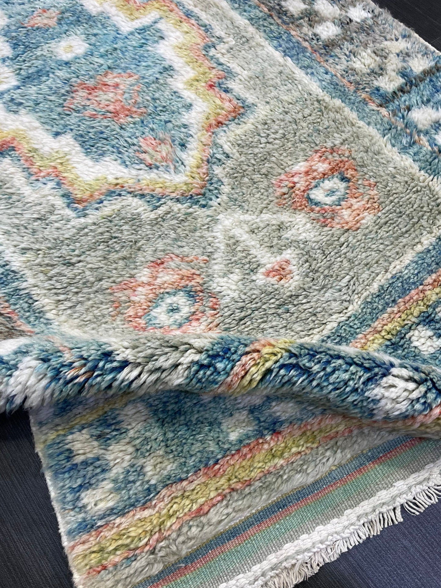 Antique Rug, High Wool Pile 3.5 x 6 Rug,Plush Rug,Handmade Rug,Shaggy Hand Knotted Rug,One Of A Kind Rug, Nomad Rug, Rear Rug