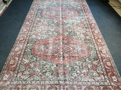 6.2 x 11 Persian RUG Oriental Rug Oushak Rug Vintage Oushak 6x11 Rug Vintage Quality Rug Wool Oushak Rug Hand Made Rug Vintage Turkish Rug
