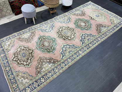 Vintage Runner Rug, Hand Knotted Runner 5 x 11.4 Rug, Turkish Runner Rug, Vintage Runner Rug, Hallway Runner Rug,Quality Kitchen Runner