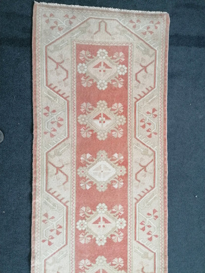 Runner rug 10'x2'7 turkish vintage runner rug,hallway runner rug,kitchen runner rug turkish