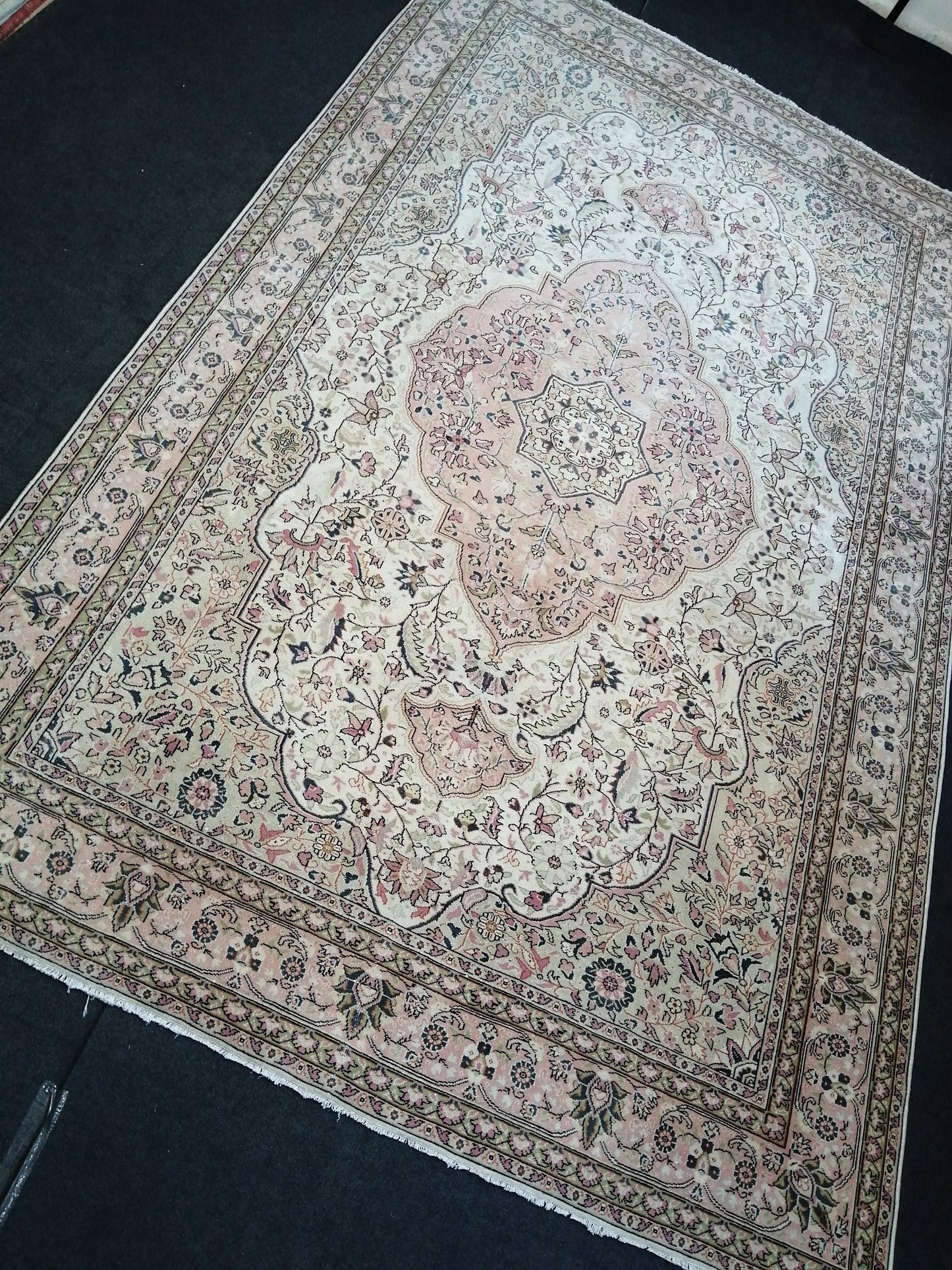 6.7 x 10.7 Large  OUSHAK RUG TURKISH Oushak Rug Vintage Oushak quality Rug Vintage Runner Rug Wool Oushak Rug Hand Made Rugs Vintage  Rug