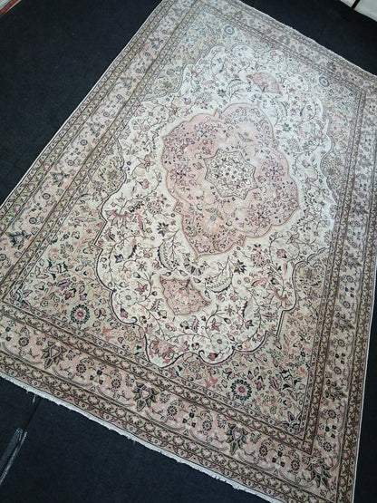 6.7 x 10.7 Large  OUSHAK RUG TURKISH Oushak Rug Vintage Oushak quality Rug Vintage Runner Rug Wool Oushak Rug Hand Made Rugs Vintage  Rug