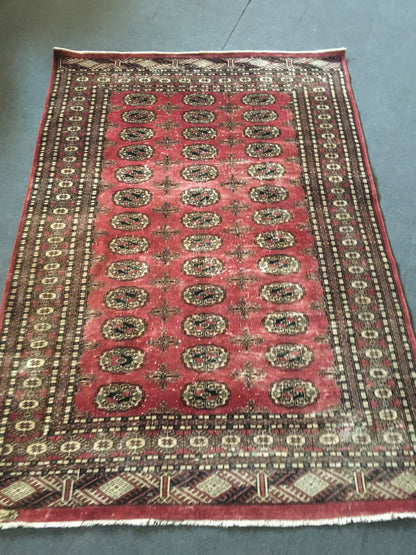 4x6 feet new turkish medium rug, vintage handmade red kitchen floor rug, soft oushak bedroom rug, oushak living room area large wool rugs