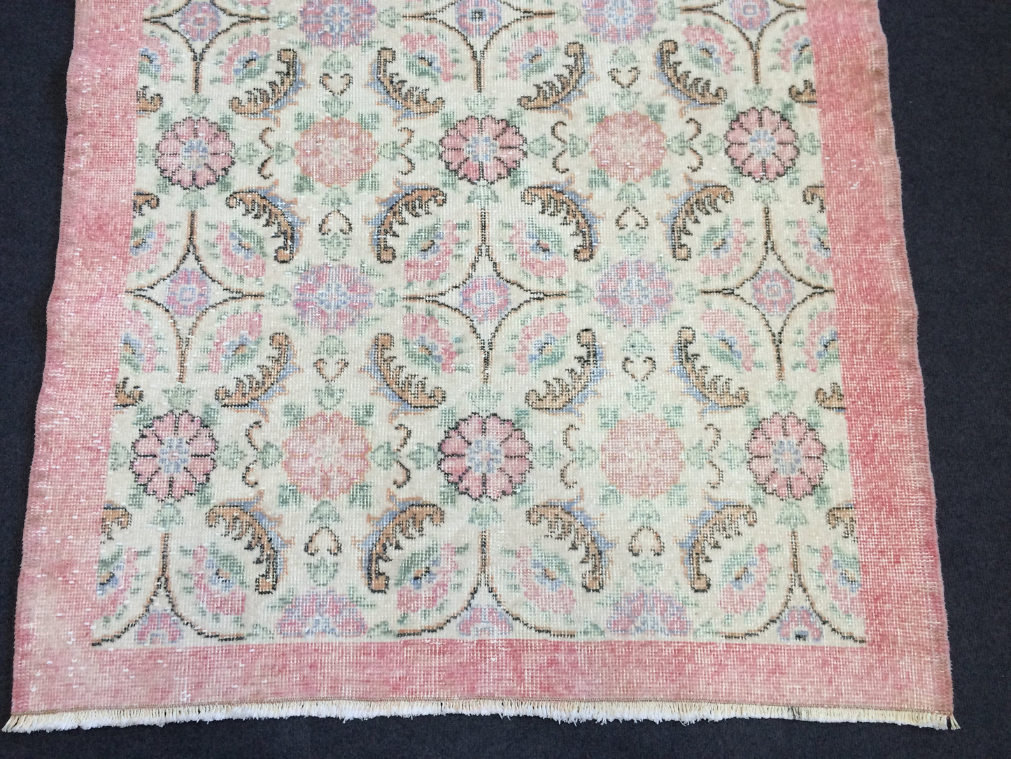 Turkish Rug, Oushak Rug, Wool Oushak Rug, Oushak Runner Rugs, Farmhouse Rug, Vintage Rug, Minimalist Rug, Hand Made Rug