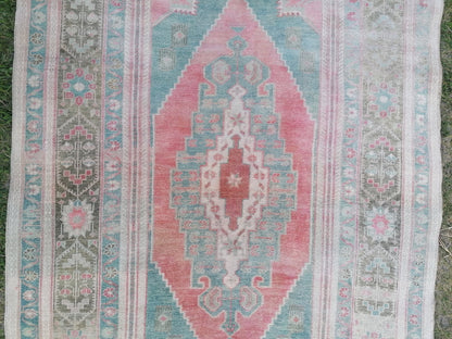 4.6 x 8.5 Oushak wool rug, vintage rug, turkish handmade rug hand knotted rug rug