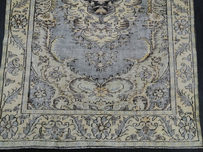 Oriental 6 x 10 Vintage Oushak Runner Rug Vintage Hand Knotted Rug Wool Oushak Rug Hand Made Rugs Vintage Turkish Rug Persian Rug