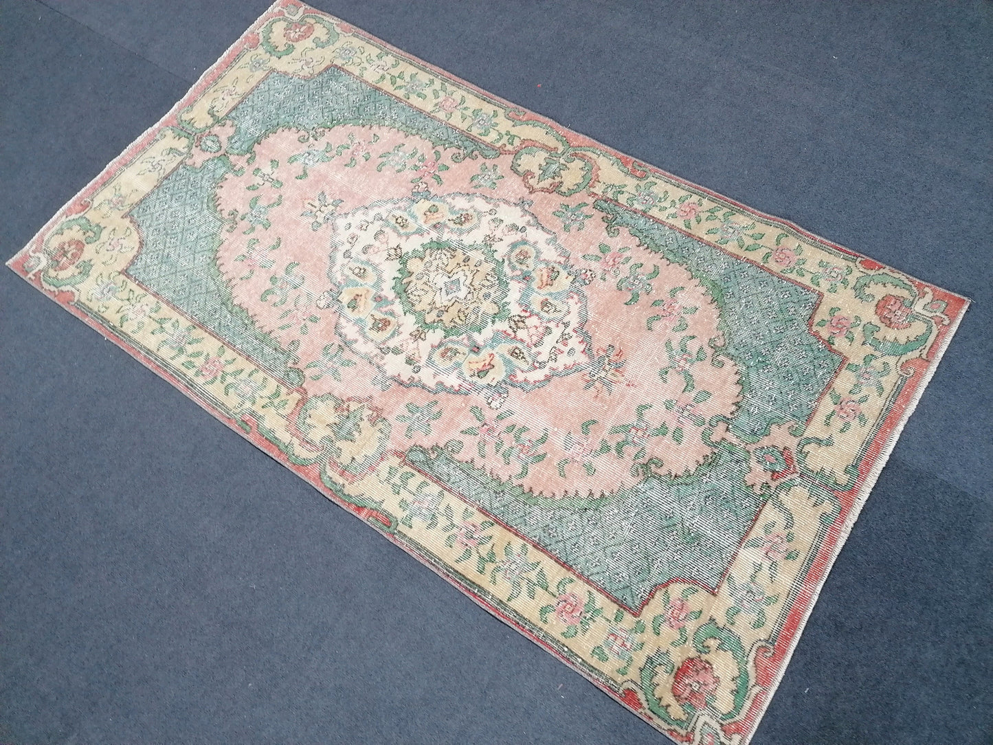 Turkish hand made rugs vintage turkish rugs oushak rug vintage oushak rug, wool rug