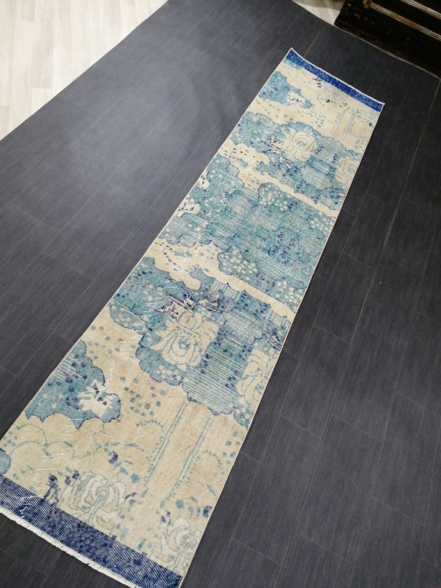 Oushak Runner Rug 10 x 2.5 Turkish Runner Rug Vintage Runner Rug Hallway Runner Rug Kitchen Runner Rug Wool Runner Rug Wool Oushak Rug