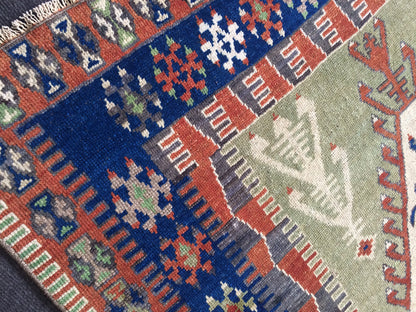 Persian Rug, Vintage  Rug, Oushak  Rug, Turkish Rugs, Bohemian Rug, Rug  Turkish Rug, Farmhouse Rug, Vintage Rug, Wool rug 6.4 x 4.2 ft