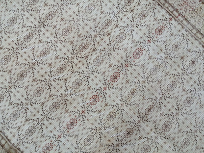 Neutral Rugs, 8.9 x 5 Neutral Hand Made Rug, Muted Oushak Rug, Rustic Rug, Turkish Rug, Farmhouse Rug, Vintage Rug, Wool rug