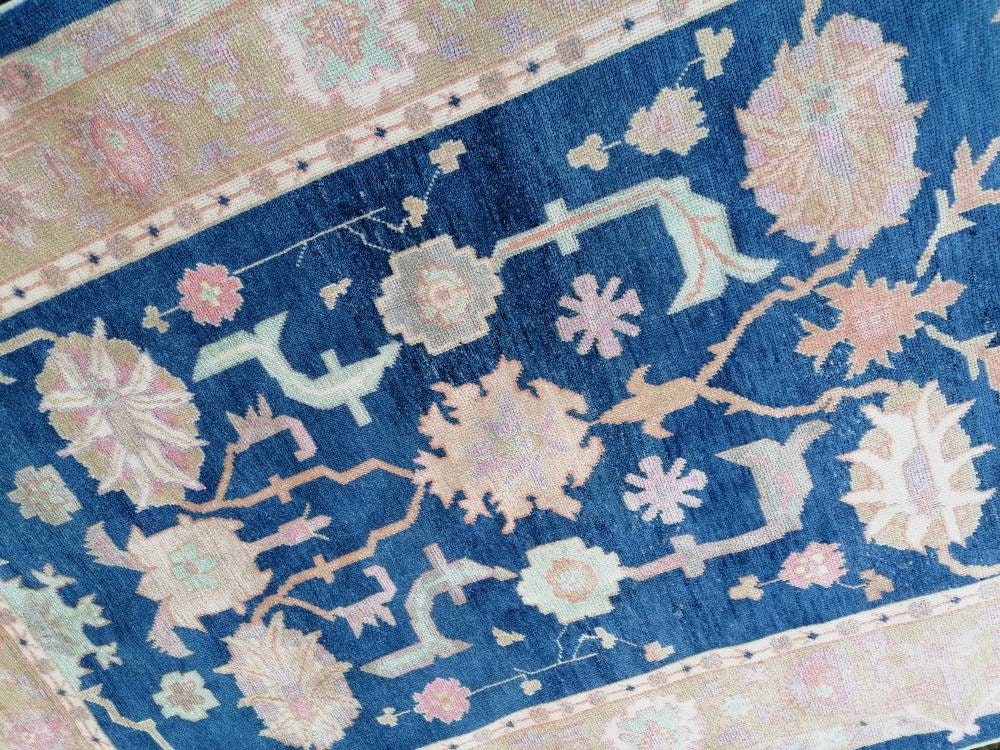 7 x 10.8 Large turkish oushak rug - new oushak rug, large living room rug, hand knotted rug