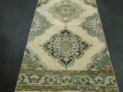 12.8X3.5 Oushak Runner Rug Turkish Runner Rug Vintage Runner Rug Hallway Runner Rug Kitchen Runner Rug Wool Runner Rug Wool Oushak Rug