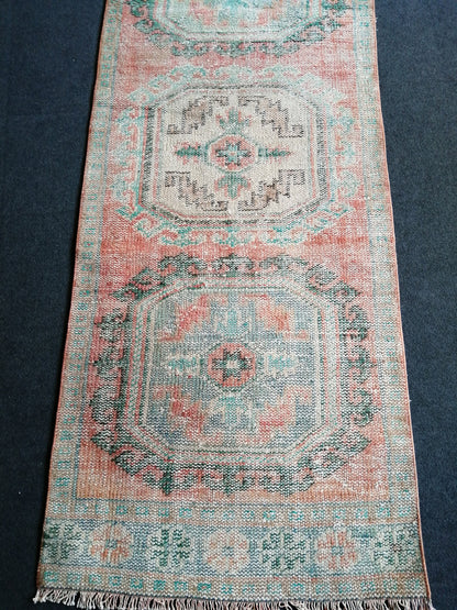 11.6 x 2.10 Oushak Runner Rug Turkish Runner Rug Vintage Runner Rug Hallway Runner Rug Kitchen Runner Rug Wool Runner Rug Wool Oushak Rug
