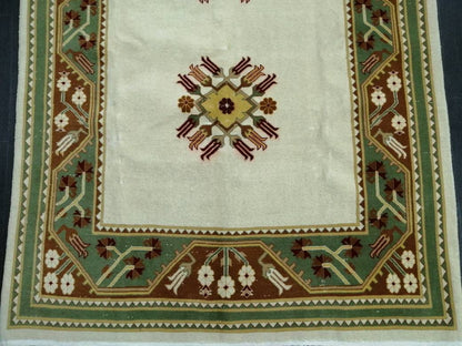 Oriental Rugs, Hand Made Rug, Muted Oushak Rug, Rustic Rug, 5.2 x 9.3  Rug,Turkish Rug, Farmhouse Rug, Vintage Rug, Wool rug