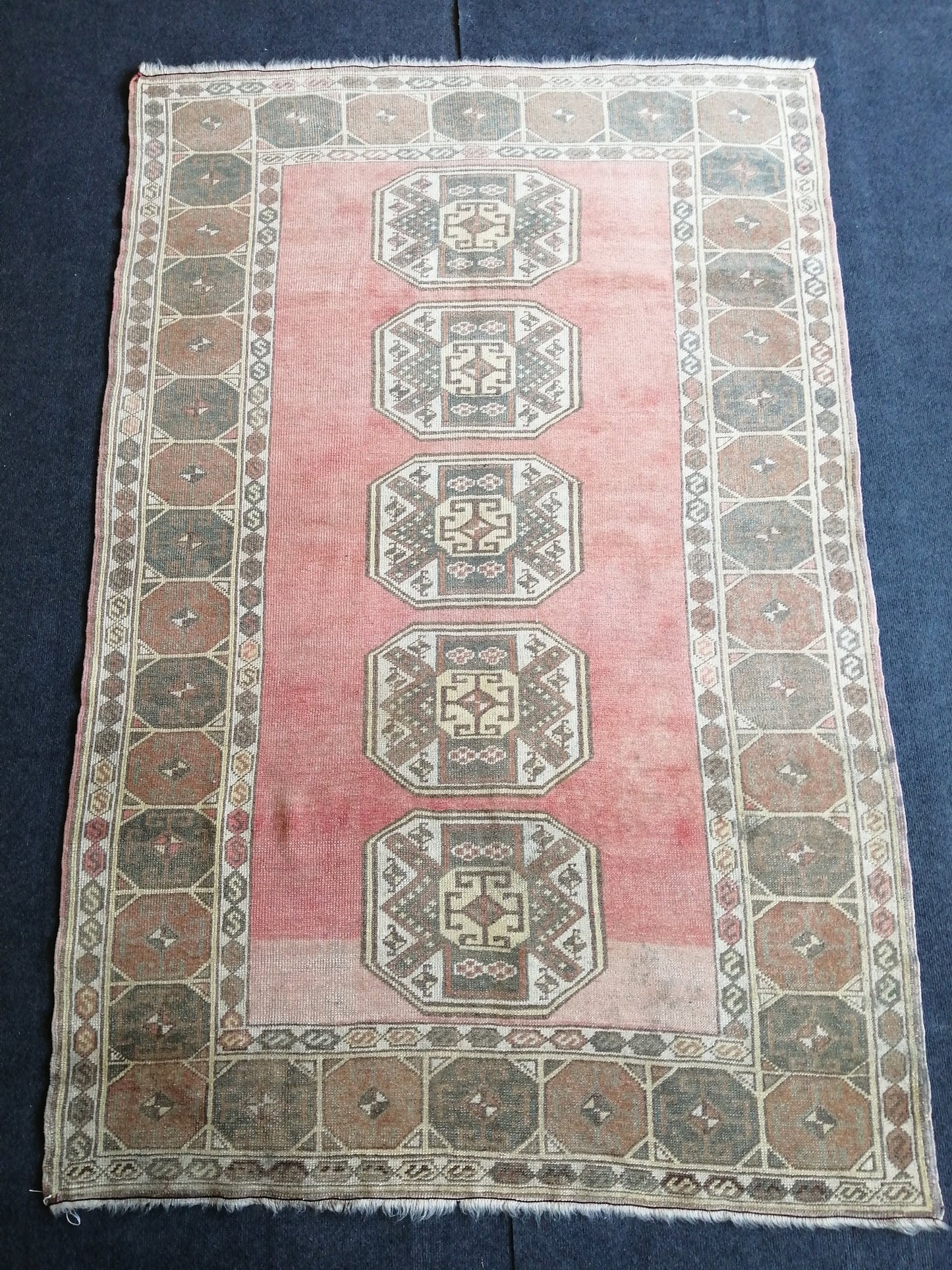 6.3 x 4 ft OUSHAK RUG TURKISH Oushak Rug Hand Made Rugs Vintage Oushak Runner Rug Vintage 4x6 Rug Wool Oushak Rug Vintage Turkish Rug