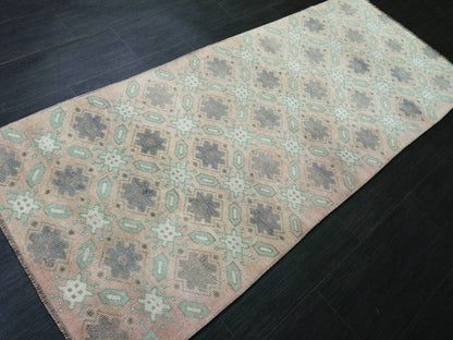 Vintage Turkish Runner Rug 2.6 x 6.2 Runner Rug Vintage Runner Rug Hallway Runner Rug Persian Kitchen Runner Rug Wool Oriental Runner Rug