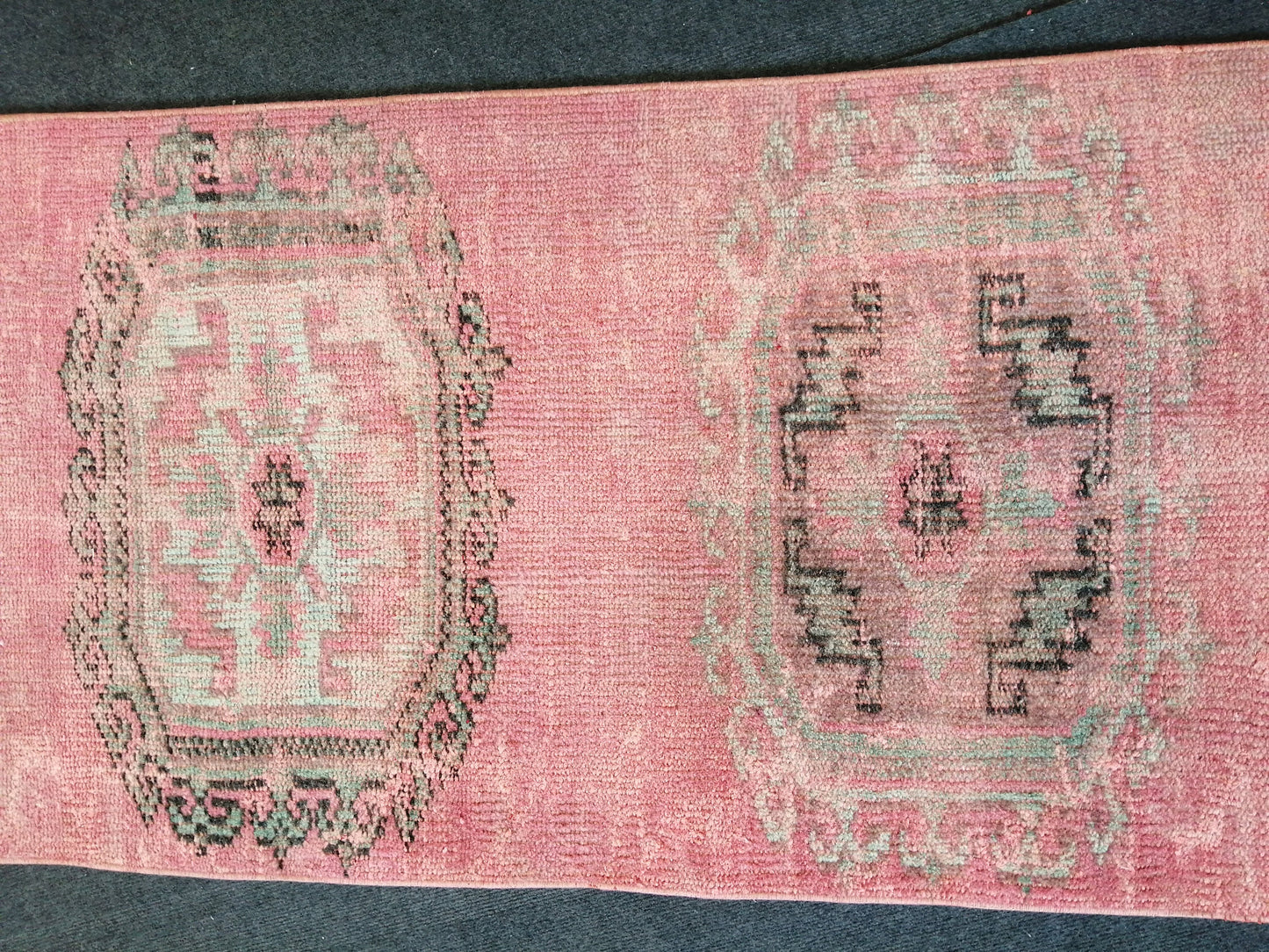 10.9 X 2.4  Vintage Runner Rug Oushak Runner Rug Turkish Runner Rug Hallway Runner Rug Kitchen Runner Rug Wool Runner Rug Runner