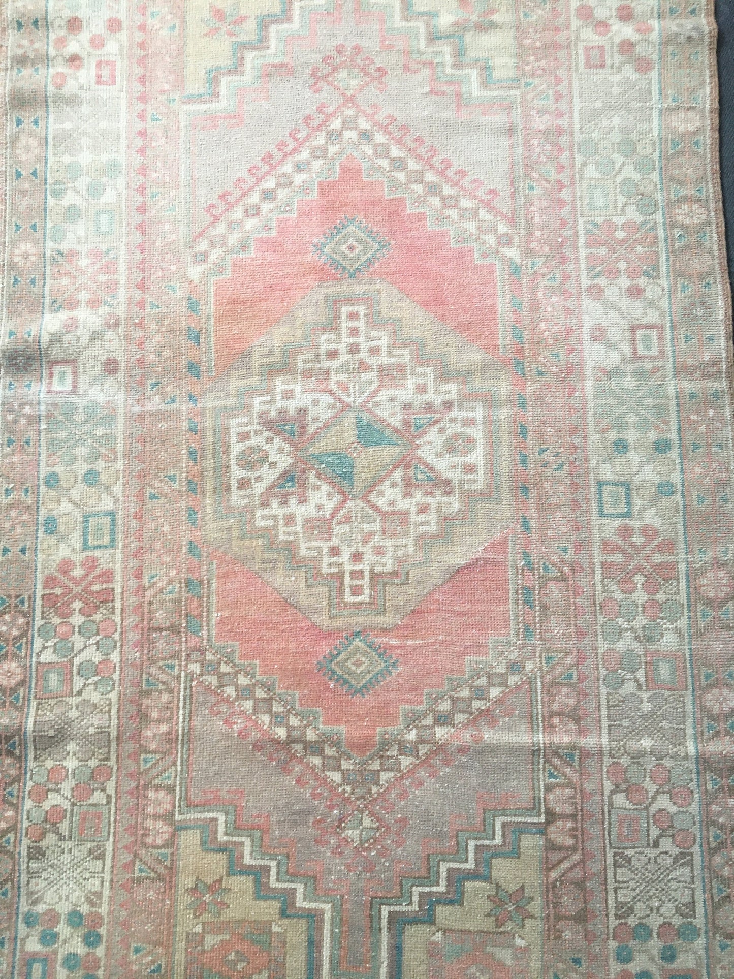 3.5x6 feet destroyed turkish handmade rug, large vintage beige kitchen rug, wool oushak large living room carpet, bedroom area anatolian rug