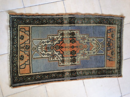 Vintage Turkish Oushak  Rug, Bohemian Rug, Living Room Rug,Oushak Rug,Hand Made Small Area Rug Wool Oushak Rug