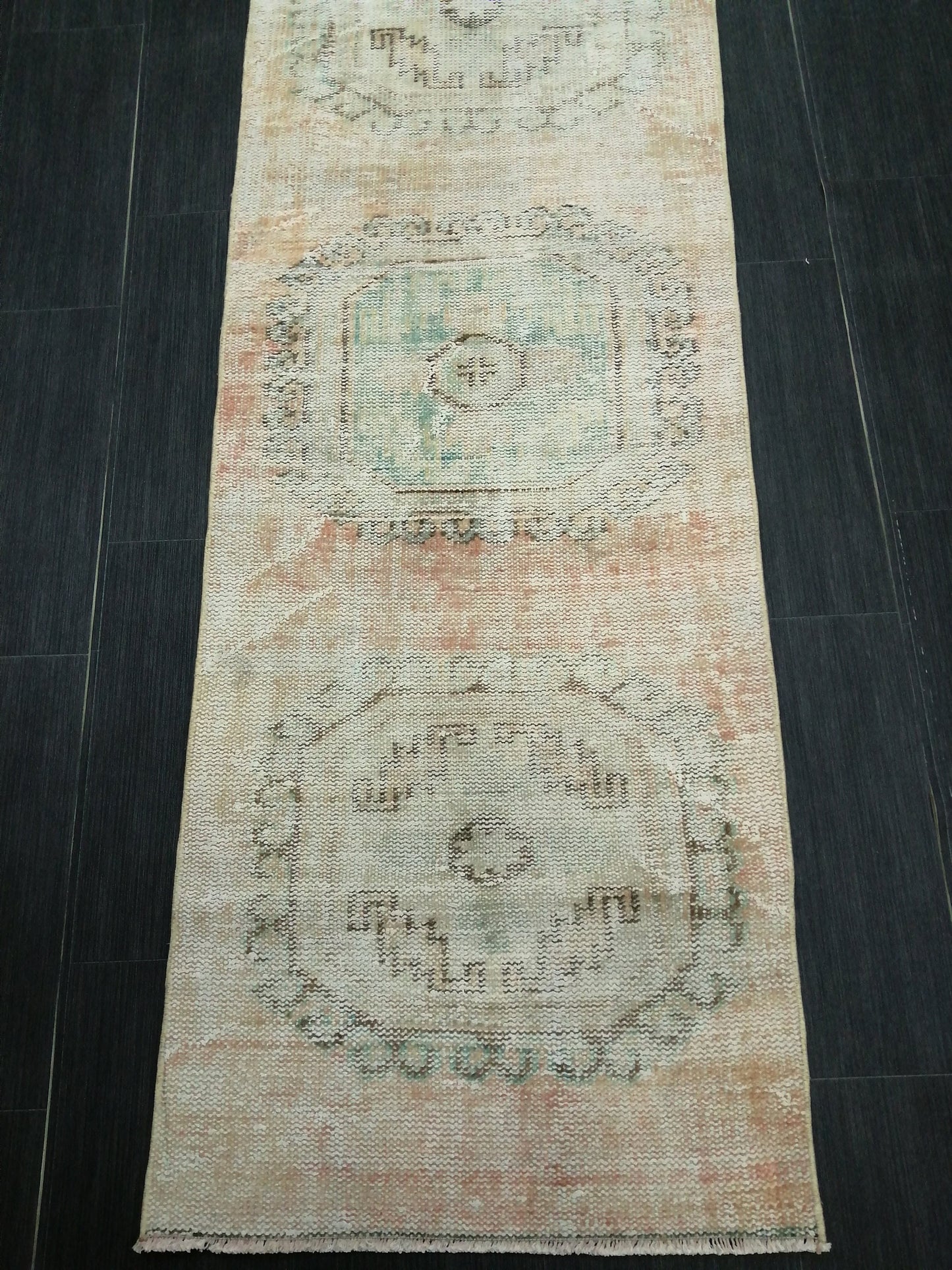 10 X 2.2 Oushak Runner Rug Turkish Runner Rug Vintage Runner Rug Hallway Runner Kitchen Runner Rug Wool Runner Rug Wool Oushak Rug 2.2x10