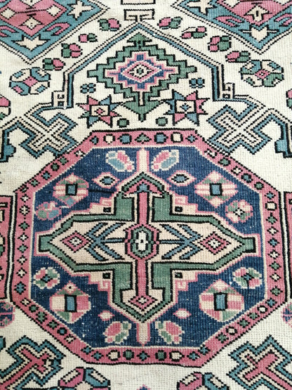 Turkish Rug Oushak 4.4 x 7.7 Rug, Oushak Rugs, Wool Oushak Rug, Oushak Runner Rugs, Runner Rug, Vintage Rug, Hand Made Rug