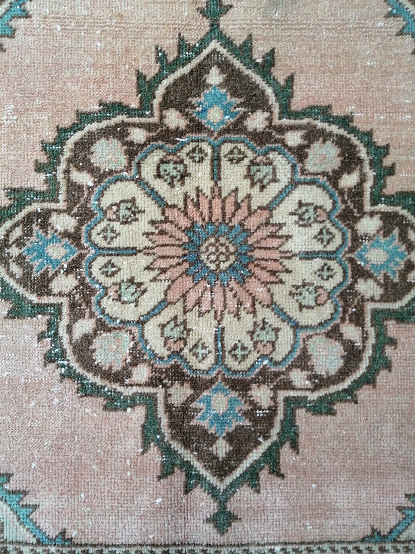 4.8 x 12.6 Oushak Runner Rug Turkish Runner Rug Vintage Runner Rug Hallway Runner Rug Kitchen Runner Rug Wool Runner Rug Wool Oriental  Rug