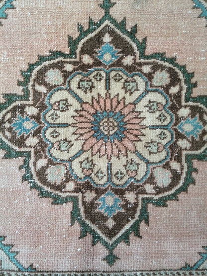 4.8 x 12.6 Oushak Runner Rug Turkish Runner Rug Vintage Runner Rug Hallway Runner Rug Kitchen Runner Rug Wool Runner Rug Wool Oriental  Rug