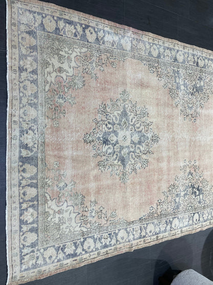 Muted Distressed Runner Rug, Antique Turkish Runner 5x13 Rug Vintage Runner Rug Hallway Runner Rug Kitchen Runner Rug Wool Handmade Runner