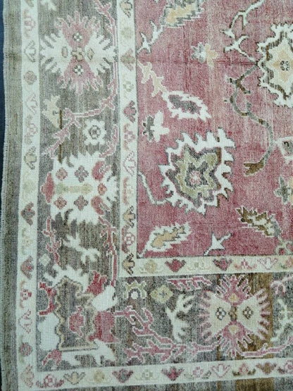 Vintage Rug OUSHAK RUG 10 x 8.3 TURKISH Oushak Rug Modern Oushak Rug Vintage Rug Wool Oushak Rug Hand Made Rugs Vintage Turkish Rug 8x10 rug