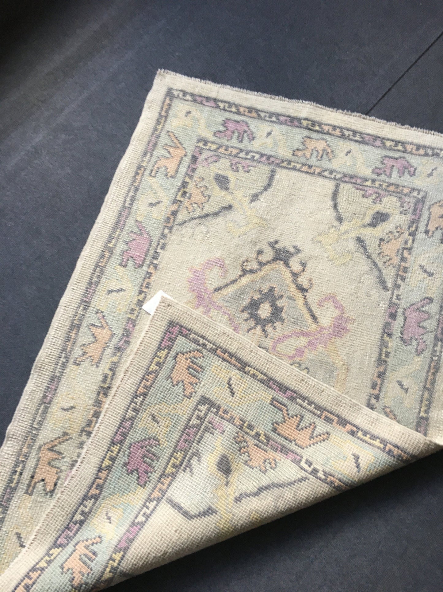 3x5 feet handmade new turkish rug, vintage destroyed dark blue wool kitchen medium size rug, bedroom area nautral rug, oushak laundry rugs