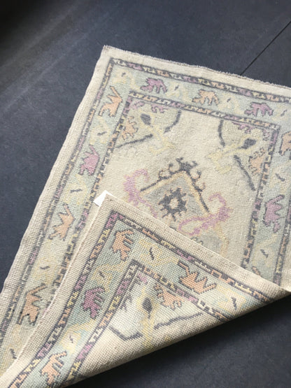 3x5 feet handmade new turkish rug, vintage destroyed dark blue wool kitchen medium size rug, bedroom area nautral rug, oushak laundry rugs