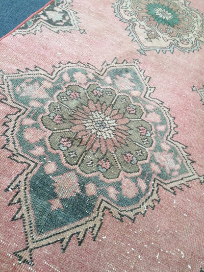 2.7 x 7 Oushak Runner Rug Turkish Runner Rug Vintage Runner Rug Hallway Runner Rug Kitchen Runner Rug Wool Runner Rug Wool Oushak Rug