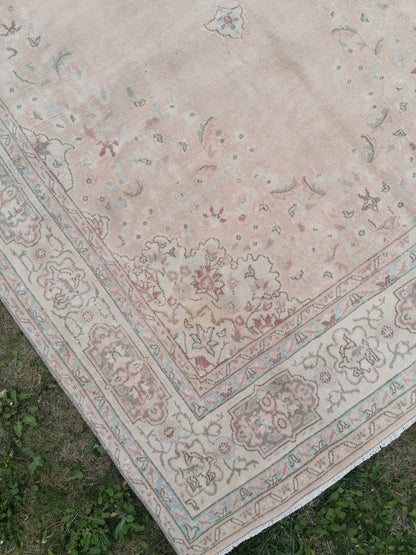 Vıntage rug, turkısh rug, muted vıntage rug, oushak rug, kıtchen rug, area rug 5x9'4