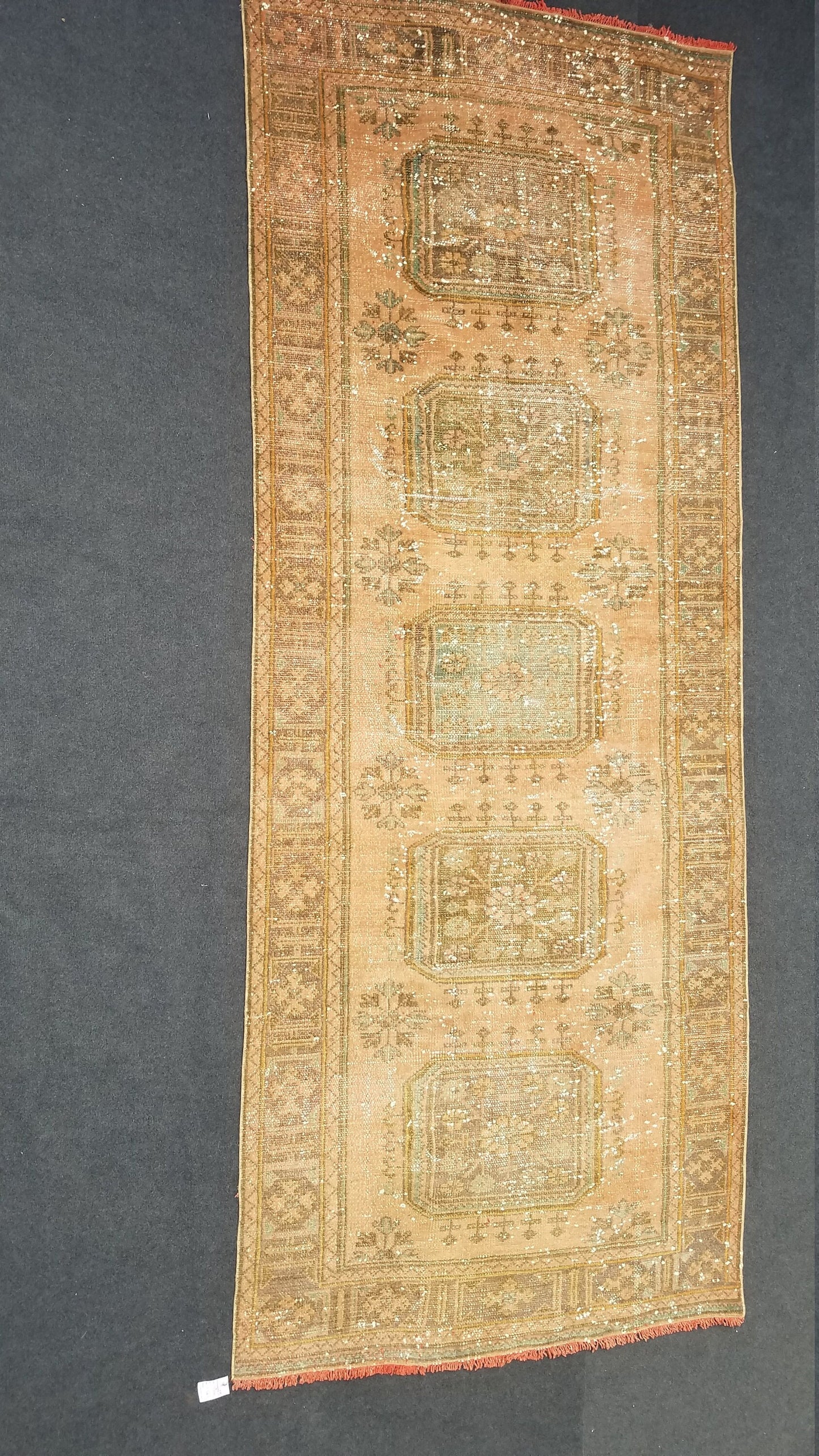 Oushak turkish rug, vintage rug, vintage oushak rug, vintage anatolian rug,unique hand made rug,kitchen rug  10'8x4'6