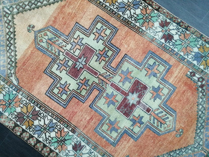 Vintage Rugs, 6.4 x 3.7 Rug, Oushak Rug, Rustic Rug, Bohemian Rug, Turkish Rug, Farmhouse Rug, Vintage Rug, Wool rug