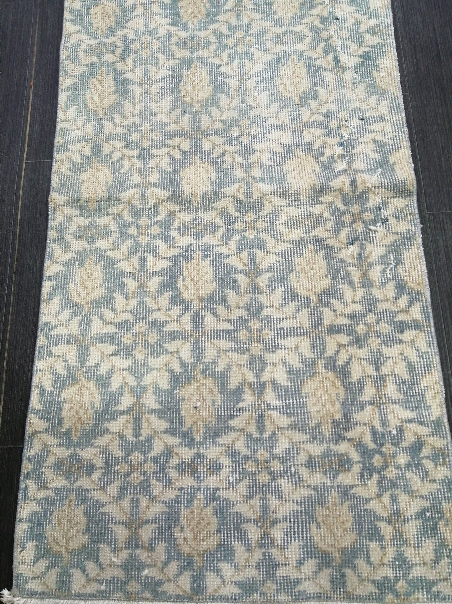 Floral Oushak Runner Rug 10.3 x 2 Turkish Runner Rug Vintage Runner Rug Hallway Runner Rug Kitchen Runner Rug Wool runner vintageturkish_rug