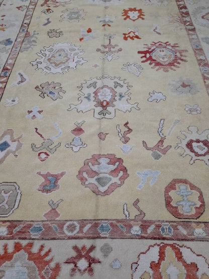 9 x 12 Muted Turkish RUG  TURKISH Oushak Rug Muted Oushak Rug Vintage Rug Wool Oushak 9x12 Rug Hand Made Rug Authentic Oushak Rug